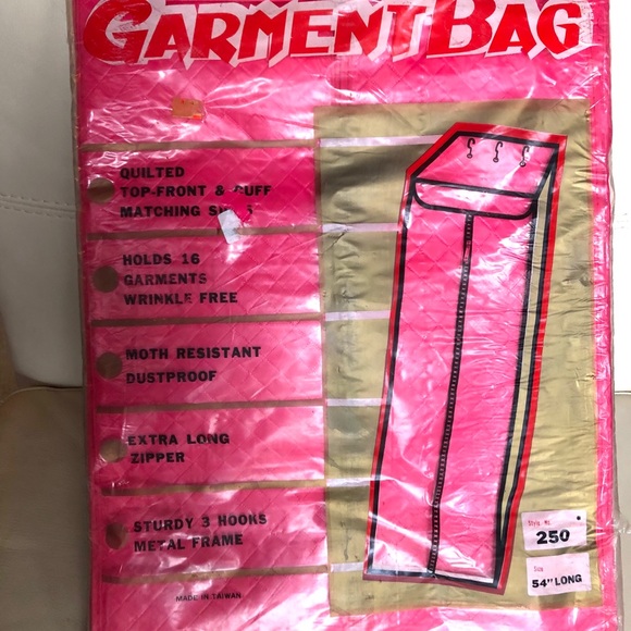 Vintage NEW Closet Dress Organizer Hot Pink 1970s